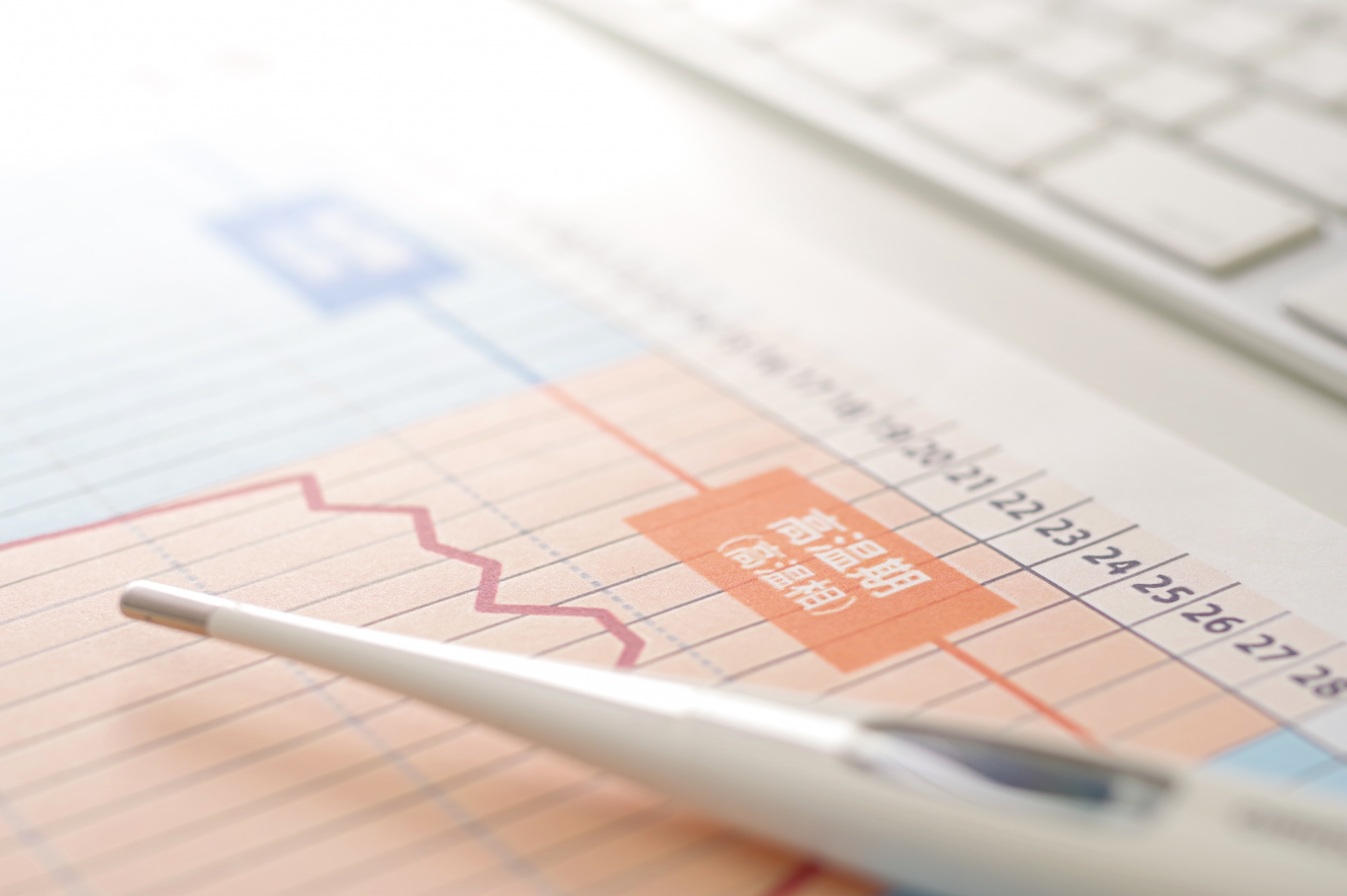 基礎体温表と体温計