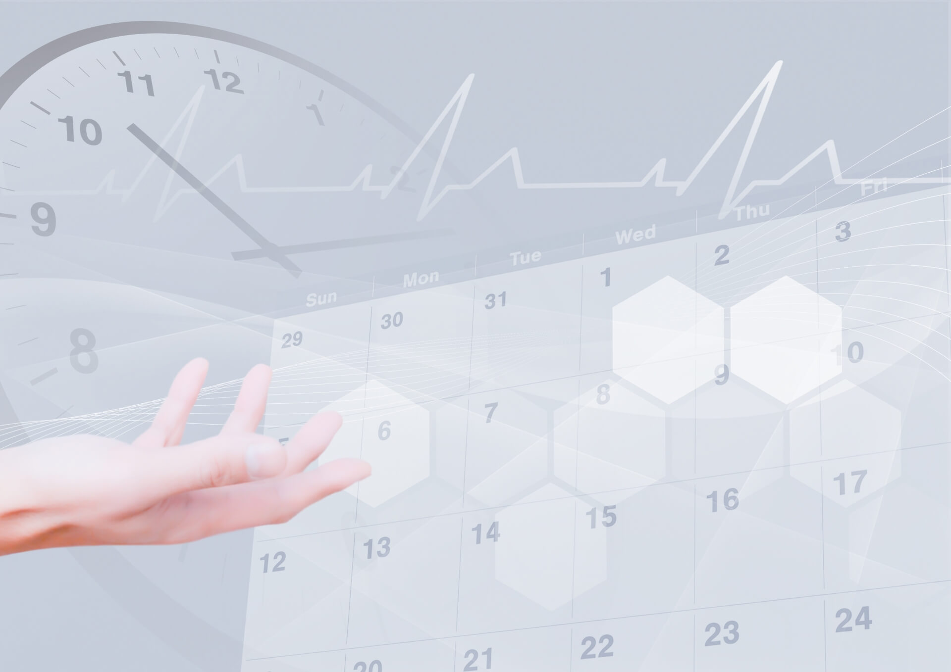 カレンダーと時計